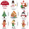 LINAYE Christmas Ornament Crafts for Kids Toddlers, 24 Set Make Your Own Ornament Craft Kit Christmas Ornament Kit for Kids Christmas Goodie Bag Stuffers Game Activities for Kids Christmas Party Favor