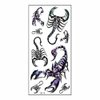 3D Scorpion Temporary Tattoos Temporary Tattoos Stickers Fashionable Fake Tattoos Removable Waterproof Body Art Tattoo Stickers for Men Women Teens Girls Boys (Scorpion)
