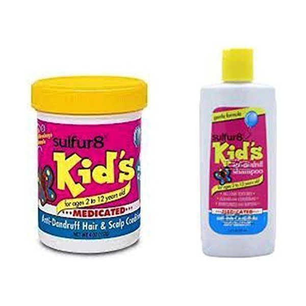 Sulfur8 Kids Medicated & Anti-Dandruff Shampoo & Conditioner For Kids (Duo Set)
