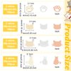 OLYCRAFT 640pcs 8 Styles Cat Nail Art Decorations Brass Resin Fillers Cat Footprint Nail Art Accessories Mini Nail Art Charms for DIY Crafts Manicure Decorations - Gold/Silver with Rose Gold Back