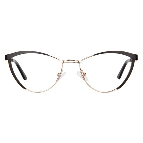 Zeelool Cat Eye Blue Light Blocking Glasses Metal Frame for Women Sydney FM0125-01 Black