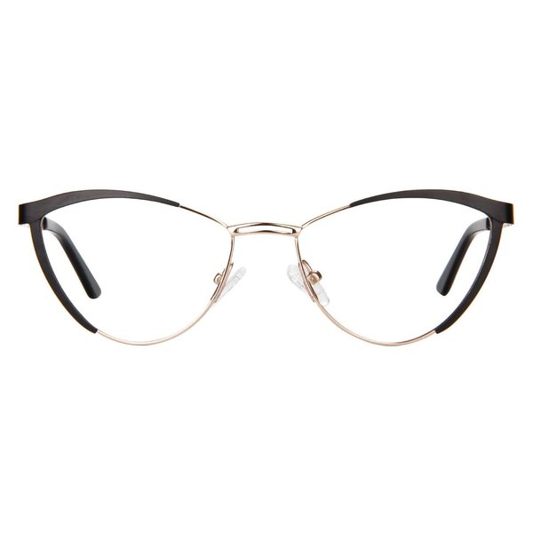 Zeelool Cat Eye Blue Light Blocking Glasses Metal Frame for Women Sydney FM0125-01 Black