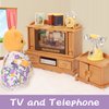 Dollhouse Furniture Set for Kids Toys Miniature Doll House Accessories Pretend Play Toys for Boys Girls & Toddlers Age 3+ with Living Room, Sofa, TV...
