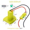 Upgraded 18V Battery Adapter for Ryobi 18V One+ Battery Adapter All-in-one Design of The Fuse and Switch Power Tool Battery Converter Kit 14 Gauge with Fuses & Wire Terminals
