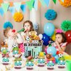 25pcs Sports Birthday Party Supplies, Football Basketball Football volleyball Cupcake Toppers Decoration, Sports Ball Game Theme Happy Birthday Cupcake Toppers Men Boys Decorations (Sports)
