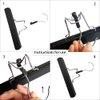 2 Pcs Hair Extensions Hanger, Wigs Storage Hair Hanger, Wooden Hanger with Anti-Slip Stickers Hair Extension Hangers for Wigs (Black)