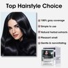 CNMOFAXIN Natural Black Hair Dye Shampoo 3 in 1 For Men and Women,Pack 8 Travel & Trial Sachet - Herbal Ingredients Semi-Permanent Hair Color shampoo for Gray Hair Coverage & Beard - 0.95fl.oz* 8