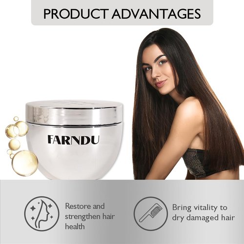 FARNDU Hair Mask Deep Conditioner Collagen Essence Hair Masks Rosemary Collagen Deep Conditioning Hair Mask for Dry Damaged Hair and Growth 【300ml，10.15 oz】