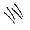 4Pcs Black Rhinestone Barrettes, Shiny Hair Pin, Crystal Diamond Bobby Pin, Hairpin, Sparkly Hair Decoration for Women Clip Bangs Metal Hair Clip Hair Pins Clips and Barrettes Hair Accessories