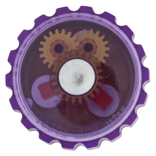 Mirrycle Incredibell Jellibell Bicycle Bell (Purple), Fits 21.0 to 22.5 mm