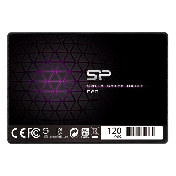 Silicon Power 120GB SSD S60 MLC High Endurance SATA III 2.5" 7mm (0.28") Internal Solid State Drive- Free-download SSD Health Monitor Tool Included (SP120GBSS3S60S25)