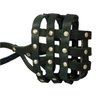 Real Leather Dog Basket Muzzle #107 Black - Pit Bull, AmStaff (Circumference 12", Snout Length 3.5")