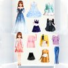Daniel Axel Magnetic Princess Dress Up Paper Doll Pretend Play Toys Magnet People Clothes Puzzles Game for 3+ Year Old Girls Toddler,Preschool Learning Created Imagine Set Birthday Gift (F Set)