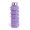 que Bottle - Collapsible Water Bottle. BPA-Free, Leak Proof, Lightweight Travel Bottle. 20oz - Violet Purple