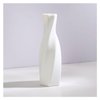 Ceramic Vase - Flowers Vase Modern Home Decor, White Geometric Decorative Vases for Living Room, Dried Flower Vase, Mantel, Table Decoration