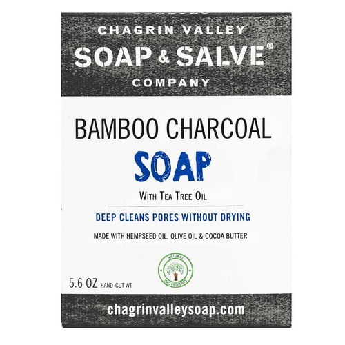 Chagrin Valley Soap & Salve Organic Natural Soap Bar - Bamboo Charcoal (1)