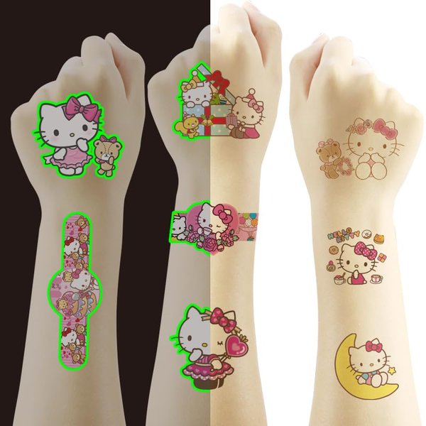 60pcs Temporary Tattoos for Kids,Hello Kitty Birthday Party Supplies,Kitty Party Favors Fake Tattoos Stickers,Birthday Decorations Party Game Activities Reward Gifts (Kittys)