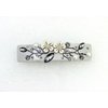 Faship Premium Rhinestone Crystal Black Cellulose Acetate Floral Art Deco Hair Claws Clips