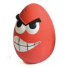WANT CHEW 3.9'' Latex Squeaky Dog Toy Funny Face Balls (Red)