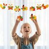 Fall Craft Kits for Kids Cute Animals Turkey Autumn Owl Crafts DIY Maple Leaves Thanksgiving Crafts Bulk for Fall Theme Party Home Classroom Game Activities Party Favors (24 Sets)