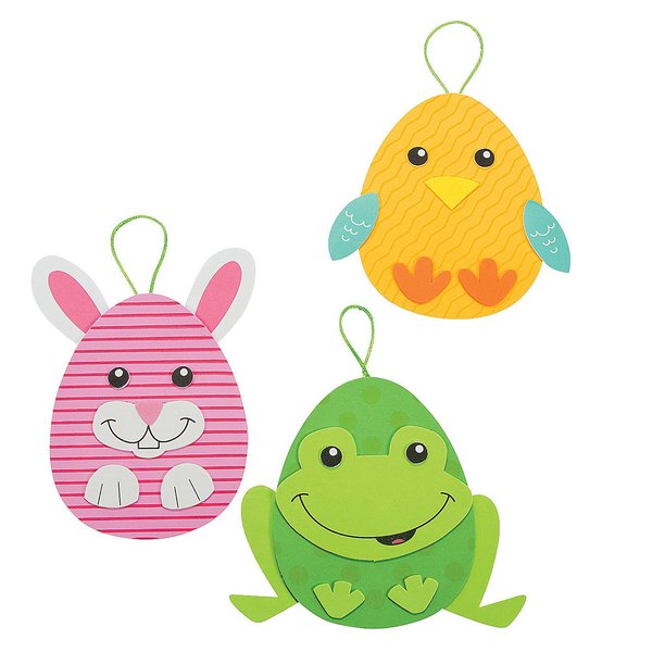 Easter Egg Character Ornaments Craft Kit - Crafts for Kids and Fun Home Activities