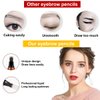 3PCS Light Brown Eyebrow Pen - Waterproof Microblading Eyebrow Pen,Long Lasting,Easily Create Natural Eyebrow Makeup