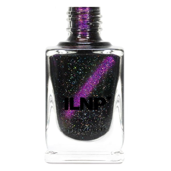 ILNP High Roller - Black-Based Purple Magnetic Holographic Nail Polish