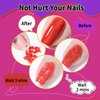 Nail Polish Gel Remover 4Fl.Oz Gel Nail Polish Remover Kit Professional Gel Remover Quickly & Easily Remove with Glass Cup Nail Cleaning pad