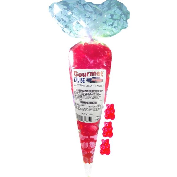 Gourmet Kruise Sampler Red Wild Cherry Gift Bag Packed Full Of Your Favorite Gummy Gummi Bears 11oz