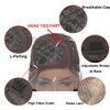 Blissource Short Kinky Curly Wigs Human Hair Wigs for Black Women 10inch Short Curly L Part Lace Front Wigs 150% Density Unprocessed Brazilian Glueless Wigs Side Part Wig African American Women Wig
