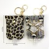 STRONGER Portable Hand Sanitizer Holder Keychain Travel Size Bottle , 2 Pack 30 ML Leopard Print Pocket Empty Leakproof Plastic Bottle Backbag Decorations For Essential Oil, Shampoo, Liquid