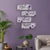 ZINYAZHE 4 Pcs Farmhouse Bathroom Wall Decor Purple Daisy Floral Flowers and Butterfly Purple Bathroom Wall Art Relax Soak Unwind Breathe Rustic Wood Plaque for Home Spa Laundry (Purple,10 x 4 Inch)