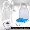 2 Pcs Laundry Liquid Detergent Cup Holder Febwind Laundry Drip Cup Holder Fabric Softener Drip Catcher Soap Holder Tray Cup Stand Container Laundry Soap Station Organizer White