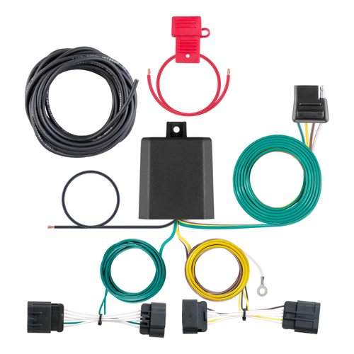 CURT 56336 Vehicle-Side Custom 4-Pin Trailer Wiring Harness, Fits Select Dodge Durango , Black