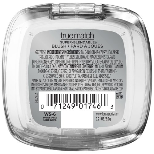 L'Oreal Paris True Match Super-Blendable Powder Blush, Subtle Sable, 0.21 Oz (Packaging May Vary)