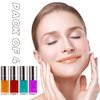 Plumping Lip Oil, 4PCS Hydrating Lip Glow Gloss Moisturizing Tinted Lip Balm Lasting Nourishing Protects Soothes, Comforts Transparent Lip Care Toot, Natural Ingredients Non-sticky Big Brush Glitter Primer Lip Tint (SET A)