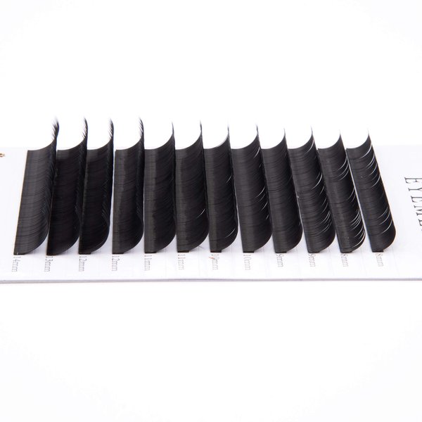 Eyelashes Extension 0.20mm D Curl 10mm Individual Eyelash Extensions Black Natural Faux Mink Lash Extension Single Length Professional Salon Use by EYEMEI (0.20-D-10mm)
