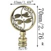 SJZBIN Lamp Finial Cap Knob Double Dragonflies Lamp Finials Hollowing Out Treatment Dragonfly Design Lamp Decoration for Lamp Shade, Bronze