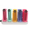 Ymiko Hot Rollers, Instant Heat Compact Hot Rollers for Medium Hair, Professional Electric Heated Roller Curling Roll Hair Tube, Hair Styling Tool, Includes 10 Piece Rollers and 5 Clips, Multicolor