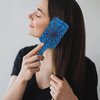 Detangler Hair Brush Blue Spider Web Hairbrush for Kids Boys Girls, Glide Through Tangles with Ease and Massage Scalp, Smooth for All Hair Types (Wet Dry Thin Long Curly Hair)