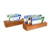 icnjdMopclean Card Holders for Playing Cards Set of 2, Playing Card Holder, Wood Playing Card Holders for Adults, Seniors, Kids, Canasta Card Holder