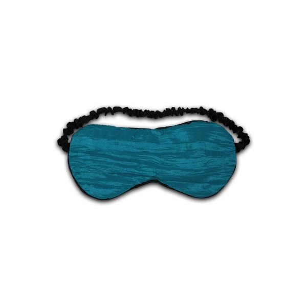 Relaxso Silk Therapy Lavender Eye Mask, Chiffon Crinkle Teal
