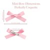DRIPPYGOODS - Mini Ribbon Bow Hair Clips for Women and Girls, 24 PCS, Easter Coquette Barette Hair Clip Accessories