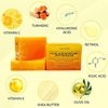 Aqua ZEN Kojic Acid Soap Dark Spot Remover with Turmeric, Vitamin C+E, Retinol, Collagen - (2) Bars X 3.5OZ EA+Soap Net - Premium Compound Infused w/Hyaluronic Acid, Shea Butter, Castile Olive Oil