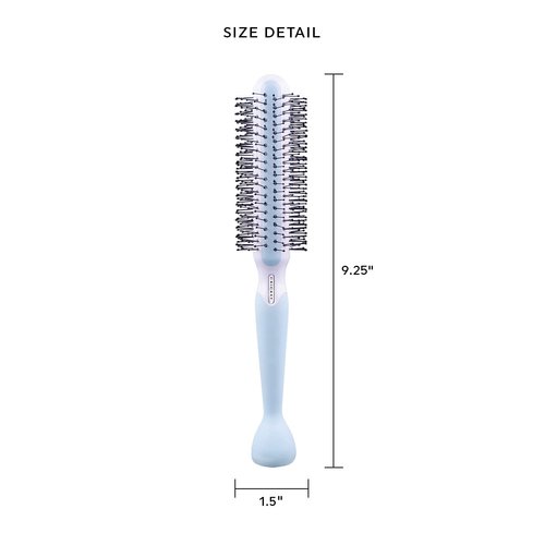 Cricket Friction Free Round Hair Brush for Professional Hairstyling Curling Blow Drying Anti-Static Styling All Hair Types White