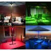 HONWELL Patio Umbrella Light Outdoor Wireless Battery Operated LED Table Umbrella Lights with Remote, 12 Color Changing Outside Umbrella Pole Light, Camping Lights for Umbrellas (Brown)