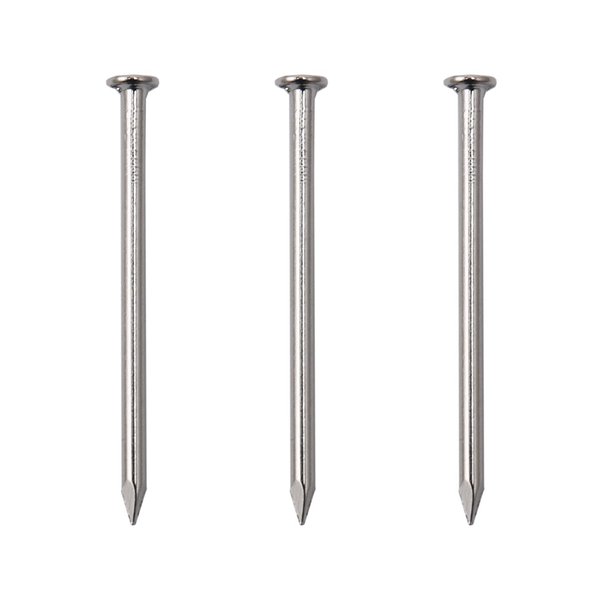 450pcs Hardware Nails, 1-1/4‘’ × 16 Ga Nickel Plated Hanging Nails, Flat Head Nails, Hanging Picture Nails, Wood Nails, Roofing Nails, Wall Nails (1-1/4 in)