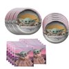 40pcs Baby Yeda Party Supplies include 20 plates, 20 napkins for the Yoda birthday party decoration