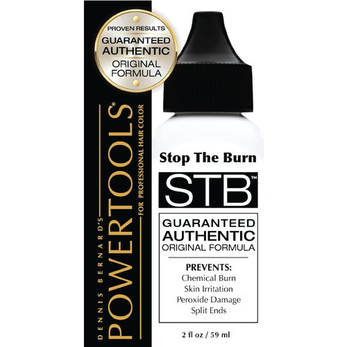 POWERTOOLS STB, The Original Stop The Burn 2 oz | Mix Directly Into Hair Color Formula To Lessen Scalp Irritation From Hair Color