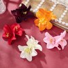 5Pcs Colorful Artificial Flower Hair Clip, Bohemian Flower Hairpin Hawaiian Hibiscus Plumeria Hairpin for Seaside Holiday,Clips and Barrettes,Hair Accessories,Bridal Hair Accessories Headwear